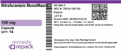 Nitrofurantoin Mono Macro 100mg 70518 1087 00